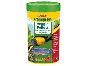 SERA GRANUGREEN VEGGIE PELLETS 4.7OZ - EAST AFRICAN CICHLIDS